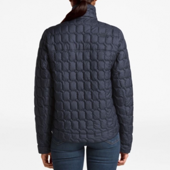 Womens Navy Thermoball Crop Jacket 